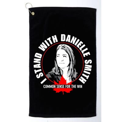April Hutchinson Wearing I Stand With Danielle Smith Bella Canvas Signature Golf Towel