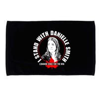 April Hutchinson Wearing I Stand With Danielle Smith Bella Canvas Signature Microfiber Hand Towel