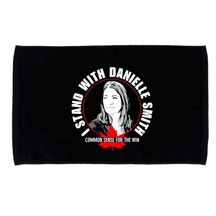 April Hutchinson Wearing I Stand With Danielle Smith Bella Canvas Signature Microfiber Hand Towel