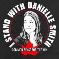 April Hutchinson Wearing I Stand With Danielle Smith Bella Canvas Signature Microfiber Hand Towel