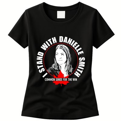 April Hutchinson Wearing I Stand With Danielle Smith Bella Canvas Signature Womens T-Shirt