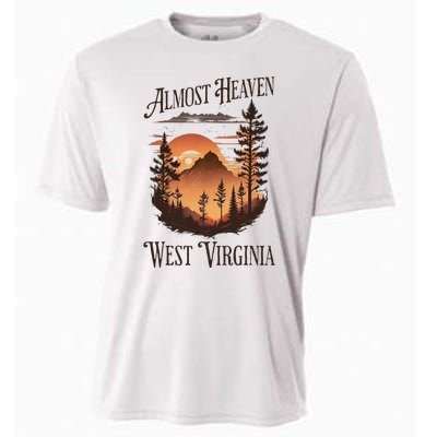 Almost Heaven West Virginia Cooling Performance Crew T-Shirt