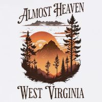 Almost Heaven West Virginia Flat Bill Trucker Hat