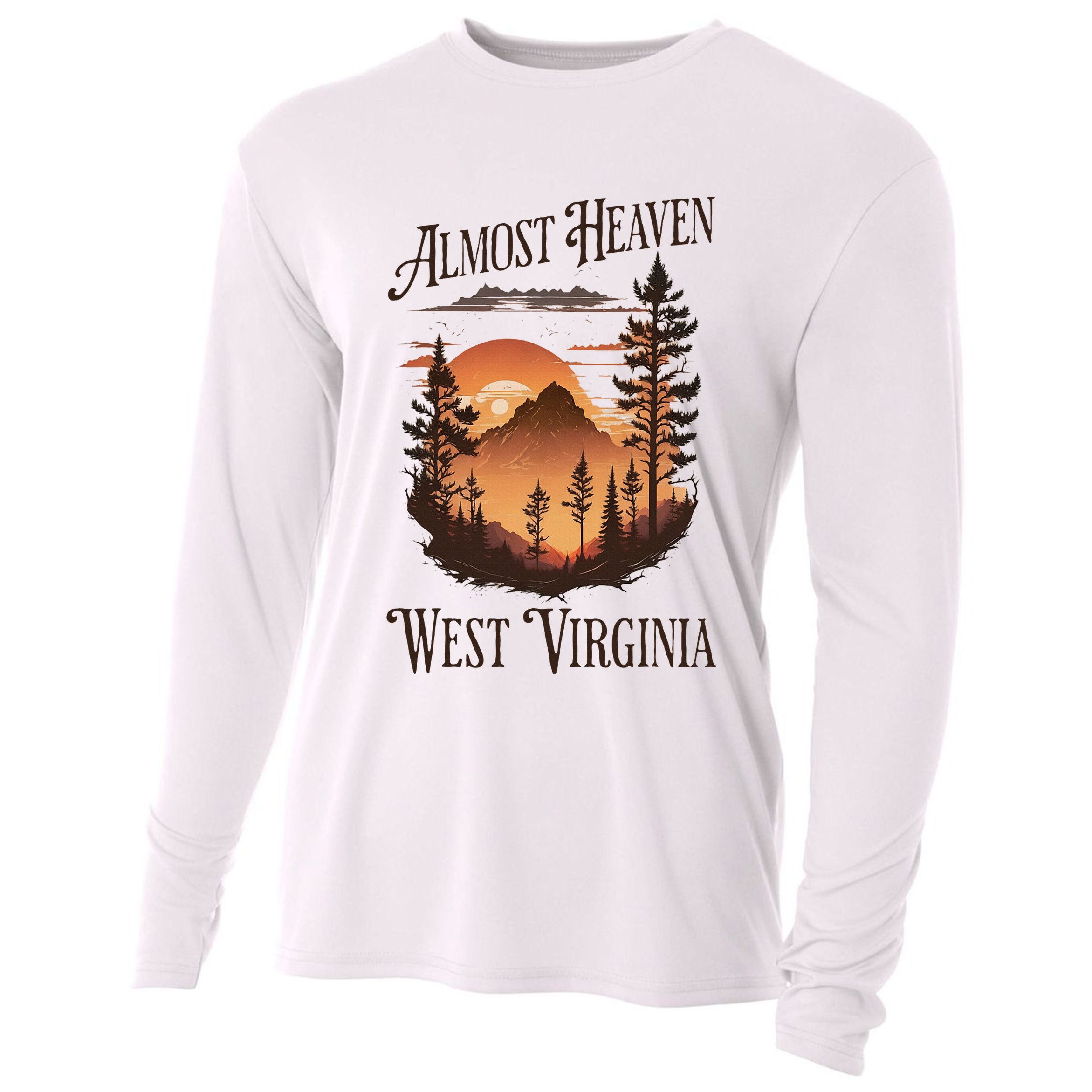 Almost Heaven West Virginia Cooling Performance Long Sleeve Crew