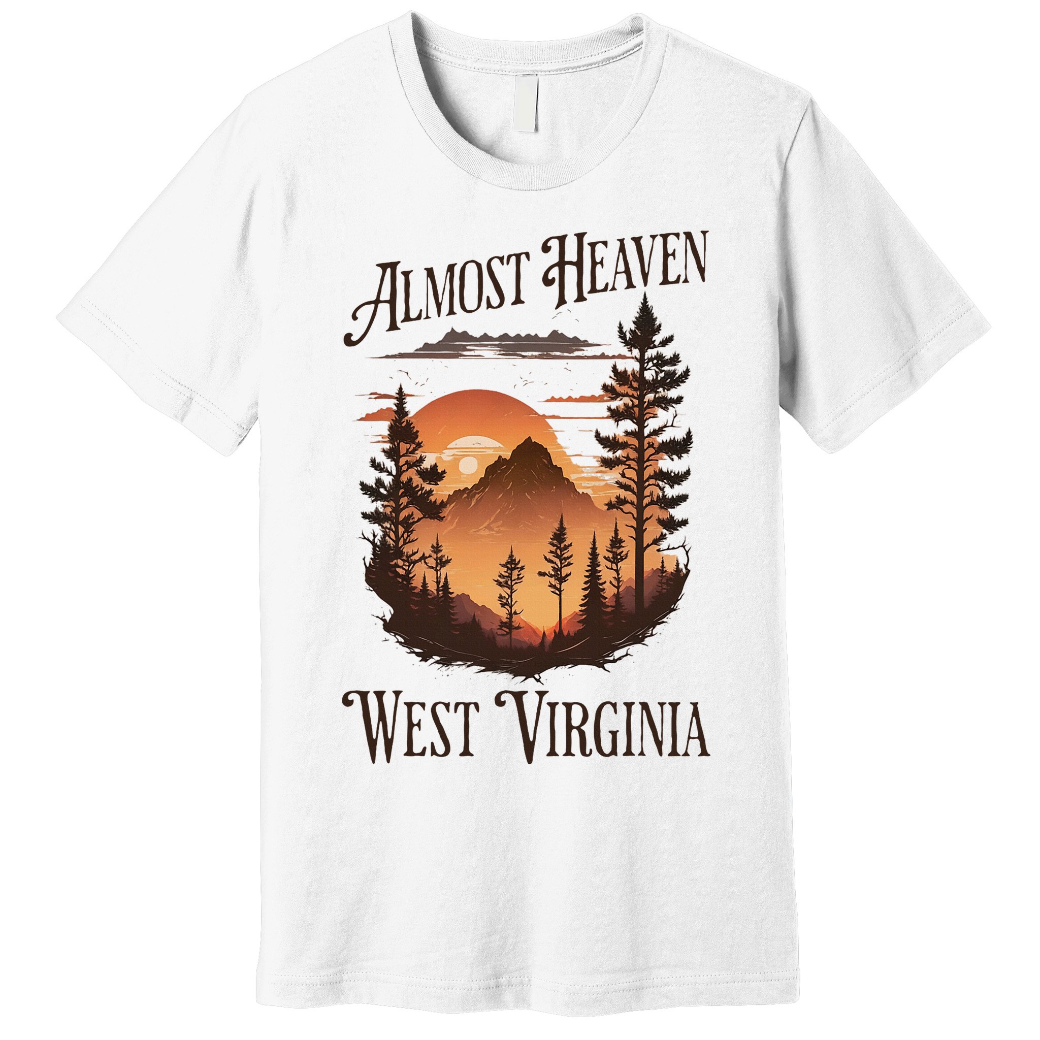 Almost Heaven West Virginia Premium T-Shirt