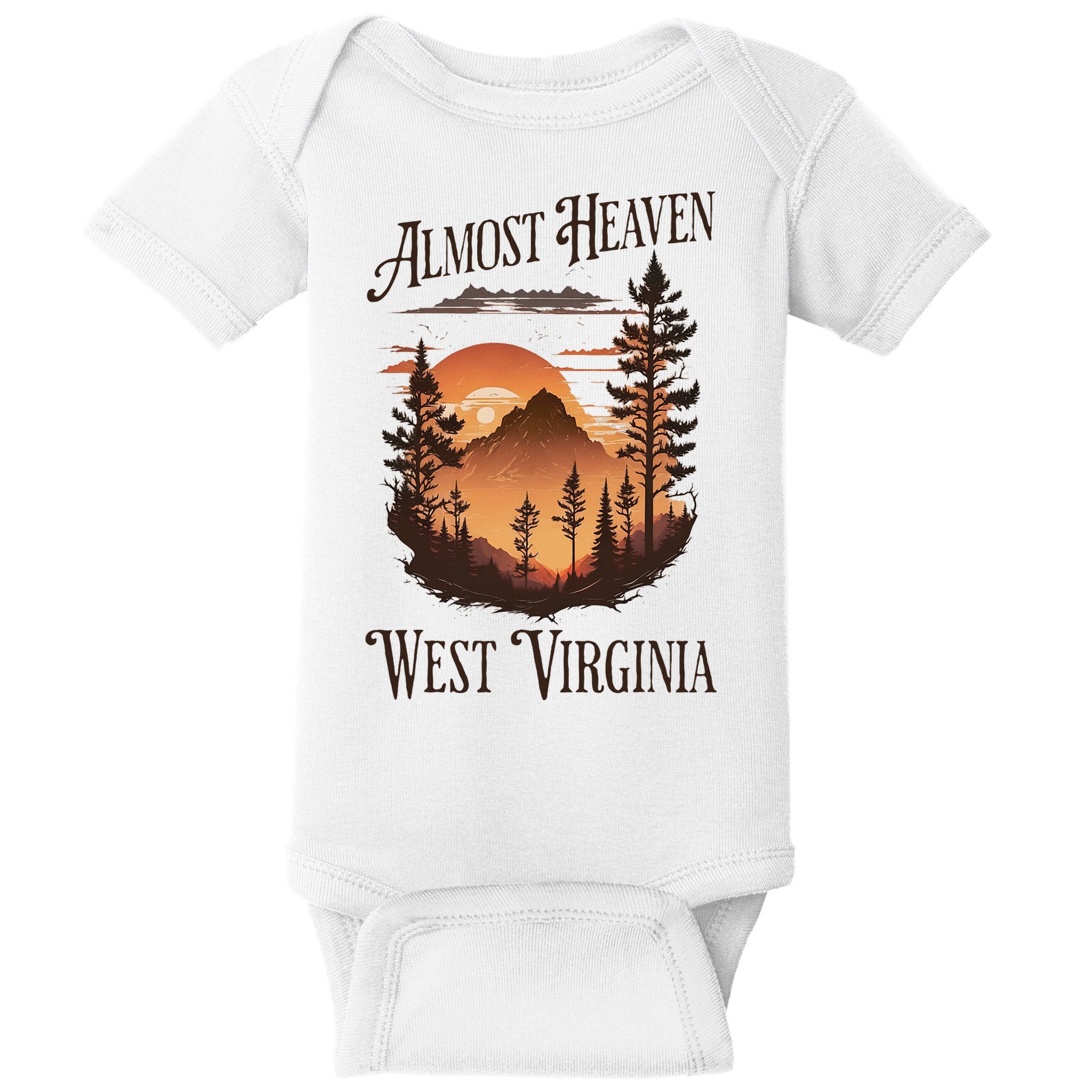 Almost Heaven West Virginia Baby Bodysuit