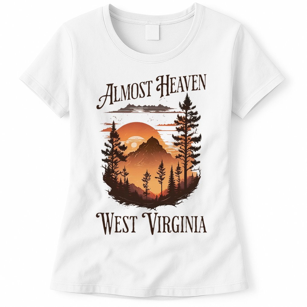 Almost Heaven West Virginia Womens T-Shirt