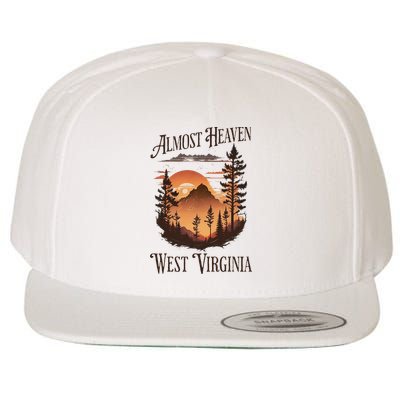 Almost Heaven West Virginia Wool Snapback Cap