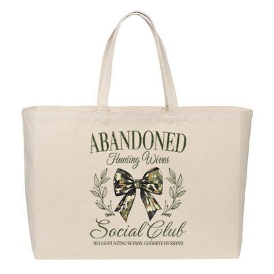 Abandoned Hunting Wives Social Club Cotton Canvas Jumbo Tote