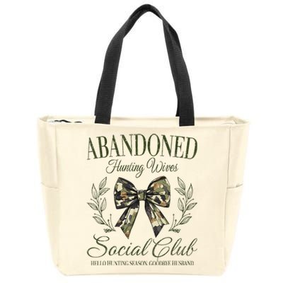 Abandoned Hunting Wives Social Club Zip Tote Bag