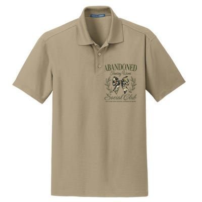 Abandoned Hunting Wives Social Club Dry Zone Grid Polo