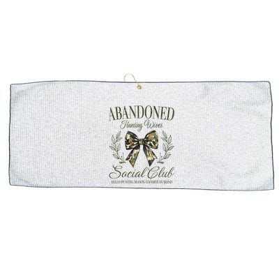 Abandoned Hunting Wives Social Club Large Microfiber Waffle Golf Towel