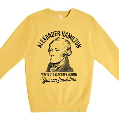 Alexander Hamilton Wrote 51 Essays In 6 Months Premium Crewneck Sweatshirt