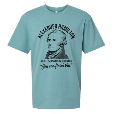 Alexander Hamilton Wrote 51 Essays In 6 Months Sueded Cloud Jersey T-Shirt