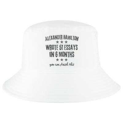 Alexander Hamiton Wrote 51 Essays Iin 6 Months Vintage Cool Comfort Performance Bucket Hat