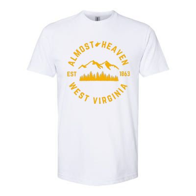 Almost Heaven West Virginia Mountains Forest WV Home Pride Softstyle® CVC T-Shirt