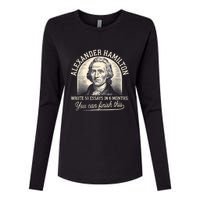 Alexander Hamilton Wrote 51 Essays In 6 Months Vintage Womens Cotton Relaxed Long Sleeve T-Shirt