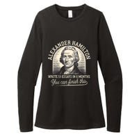 Alexander Hamilton Wrote 51 Essays In 6 Months Vintage Womens CVC Long Sleeve Shirt