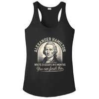 Alexander Hamilton Wrote 51 Essays In 6 Months Vintage Ladies PosiCharge Competitor Racerback Tank