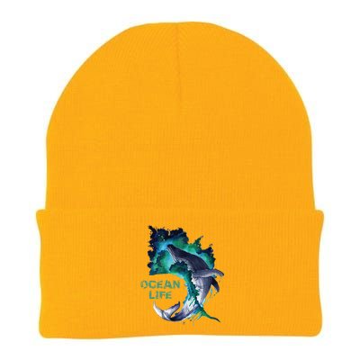 Awesome Humpback Whale Ocean Life Summer Dive Top Knit Cap Winter Beanie