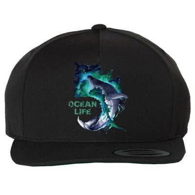 Awesome Humpback Whale Ocean Life Summer Dive Top Wool Snapback Cap