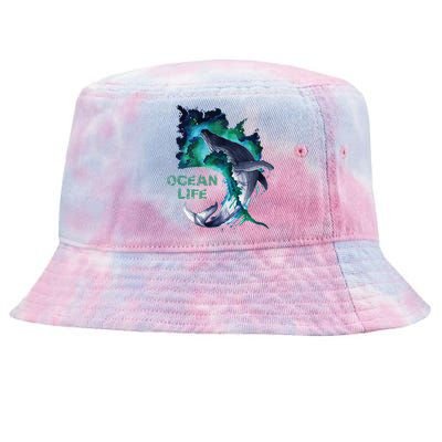 Awesome Humpback Whale Ocean Life Summer Dive Top Tie-Dyed Bucket Hat