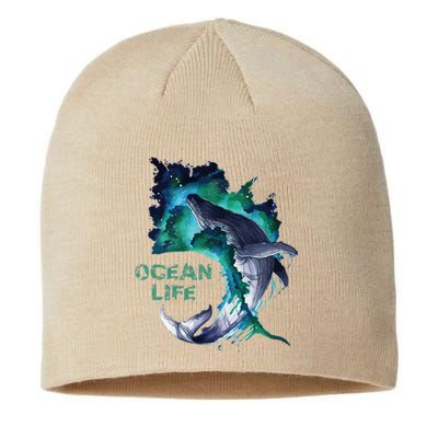 Awesome Humpback Whale Ocean Life Summer Dive Top Sustainable Beanie