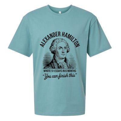Alexander Hamilton Wrote 51 Essays In 6 Months Vintage Sueded Cloud Jersey T-Shirt