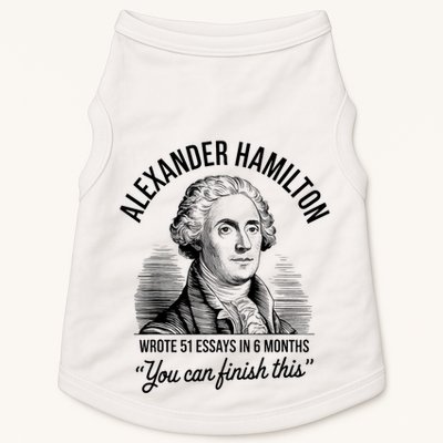 Alexander Hamilton Wrote 51 Essays In 6 Months Vintage Doggie Tank