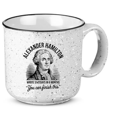 Alexander Hamilton Wrote 51 Essays In 6 Months Vintage 15oz Campfire Ceramic Mug