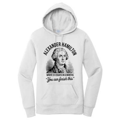 Alexander Hamilton Wrote 51 Essays In 6 Months Vintage Women's Pullover Hoodie