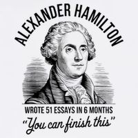 Alexander Hamilton Wrote 51 Essays In 6 Months Vintage Tank Top