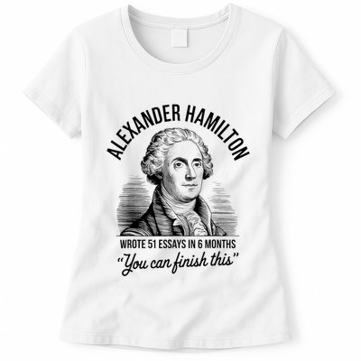 Alexander Hamilton Wrote 51 Essays In 6 Months Vintage Womens T-Shirt