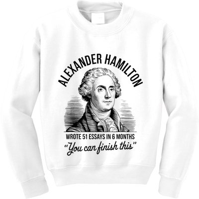 Alexander Hamilton Wrote 51 Essays In 6 Months Vintage Kids Sweatshirt