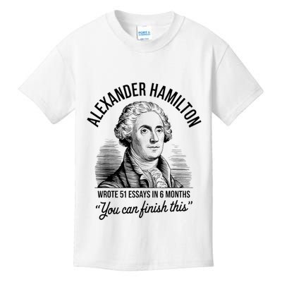 Alexander Hamilton Wrote 51 Essays In 6 Months Vintage Kids T-Shirt