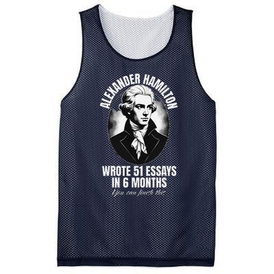 Alexander Hamilton Wrote 51 Essays In 6 Months Vintage Funny Mesh Reversible Basketball Jersey Tank