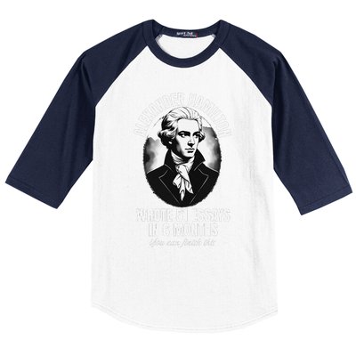 Alexander Hamilton Wrote 51 Essays In 6 Months Vintage Funny Baseball Sleeve Shirt