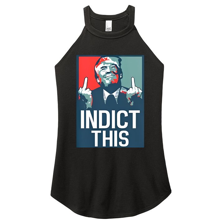 Alina Habba Wearing Indict This Trump Women's Perfect Tri Rocker Tank