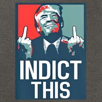 Alina Habba Wearing Indict This Trump Cotton Canvas Backpack
