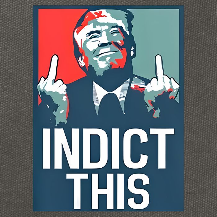Alina Habba Wearing Indict This Trump Cotton Canvas Backpack
