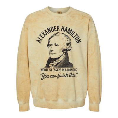 Alexander Hamilton Wrote 51 Essays In 6 Months Colorblast Crewneck Sweatshirt