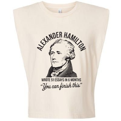 Alexander Hamilton Wrote 51 Essays In 6 Months Garment-Dyed Women's Muscle Tee