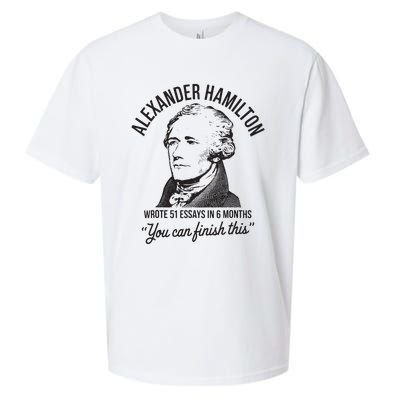 Alexander Hamilton Wrote 51 Essays In 6 Months Sueded Cloud Jersey T-Shirt