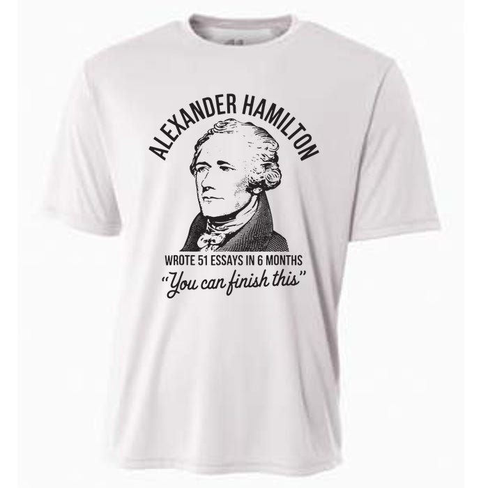 Alexander Hamilton Wrote 51 Essays In 6 Months Cooling Performance Crew T-Shirt