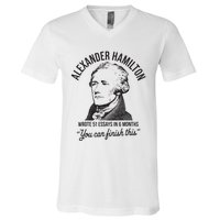 Alexander Hamilton Wrote 51 Essays In 6 Months V-Neck T-Shirt