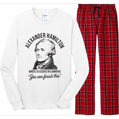 Alexander Hamilton Wrote 51 Essays In 6 Months Long Sleeve Pajama Set