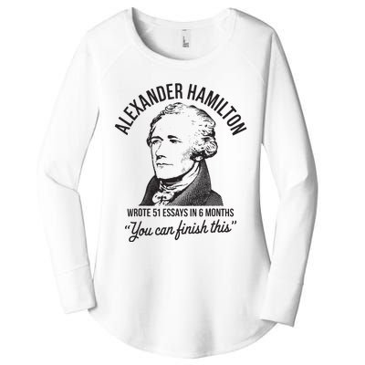 Alexander Hamilton Wrote 51 Essays In 6 Months Women's Perfect Tri Tunic Long Sleeve Shirt