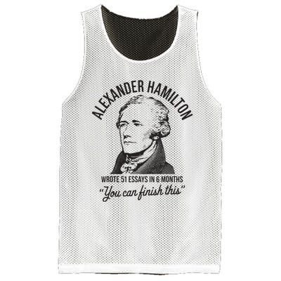 Alexander Hamilton Wrote 51 Essays In 6 Months Mesh Reversible Basketball Jersey Tank