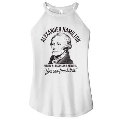 Alexander Hamilton Wrote 51 Essays In 6 Months Women's Perfect Tri Rocker Tank