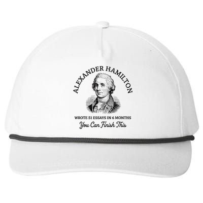 Alexander Hamilton Wrote 51 Essays In 6 Months Vintage Snapback Five-Panel Rope Hat